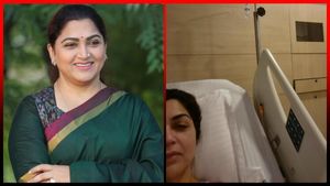 2 நாட்களாக உடல்வலியுடன் கூடிய கடுமையான காய்ச்சல்! குஷ்பு மருத்துவமனையில் அனுமதி! 