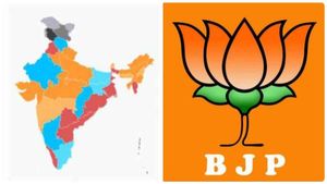 எங்கே தெற்கே காணோமே.. இந்தியாவில் பாஜக ஆளும் மாநிலங்கள் இவை தான்.. மேப்பை பாருங்கள் 