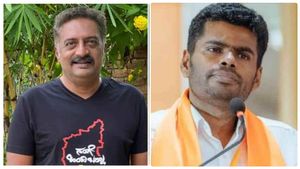 அண்ணாமலைக்குள் ஒரு நித்யானந்தா! விழுந்தாலும் மீசையில மண் ஒட்டல பாருங்க.. நடிகர் பிரகாஷ் ராஜ் கிண்டல் 