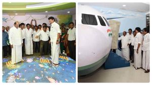 3D தரை, விமானம்.. பூரித்துப்போன அமைச்சர்கள்! மதுரையில் அரசு கட்டுவது கலைஞர் நூலகமா? ஏர்போர்டா? 
