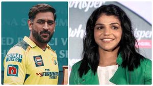 வாழ்த்துக்கள் தோனி.. உங்களுக்காவது மரியாதை இருக்கே! மல்யுத்த வீராங்கனை சாக்சி மாலிக் உள்குத்து 