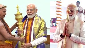 சைஸ் மாறிய கோல்.. சின்னதா இருக்கே? இரவோடு இரவாக செங்கோல் மாற்றப்பட்டதா? நடந்தது என்ன? 