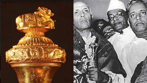 டெல்லியில் தமிழ்நாட்டுச் செங்கோல்.. நேருவுக்கு திருவாவடுதுறை ஆதீனம் வழங்கிய செங்கோலின் கதை தெரியுமா?