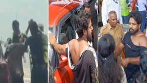 மதுரையில் அராஜகம்.. காரில் வந்த குடும்பத்தினரை அடித்து சட்டையை கிழித்த டோல்கேட் ஊழியர்கள்.. பரபரப்பு 