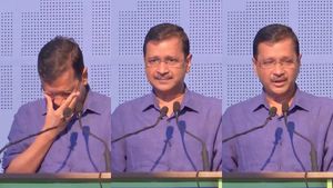 இதாங்க நட்பு.. “எமோஷன்”ஆன கெஜ்ரிவால்! மேடையிலேயே கொப்பளித்து கொட்டிய கண்ணீர்