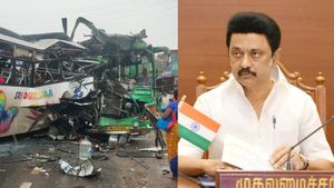  கடலூர் அருகே கோர விபத்து.. 2 பஸ்கள் நேருக்கு நேர் மோதல்.. 6 பேர் பலி..முதல்வர் ஸ்டாலின் இரங்கல்