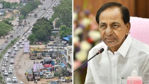 தெலுங்கு சினிமாவை மிஞ்சிய சீன்! 6 km அணி வகுத்த 600 கார்கள்.. மகாராஷ்டிராவை மிரள விட்ட கேசிஆர் 
