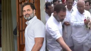 எதிர்க்கட்சிகள் கூட்டத்தில் பங்கேற்க வந்த ராகுல்.. பாட்னாவில் காத்திருந்த தொண்டர்கள்.. உற்சாக வரவேற்பு 