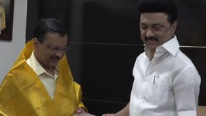பாஜக எதிர்ப்பு வியூகம்:முதல்வர் மு.க.ஸ்டாலின்-  கெஜ்ரிவால் சந்திப்பு! பஞ்சாப் முதல்வரும் பங்கேற்பு! 
