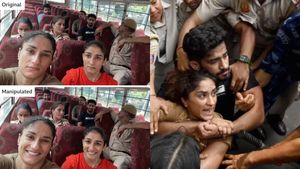 கொடுமை.. போராடும் மல்யுத்த வீராங்கனைகள் போட்டோ மார்ஃபிங்! சீனுக்குள் சர்வதேச மீடியாக்கள்.. விமர்சனம் 