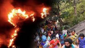 சதுரகிரியில் பற்றிய காட்டுத்தீ.. விடிய விடிய அச்சத்துடன் விழித்திருந்த பக்தர்கள்.. மீட்ட வனத்துறை 