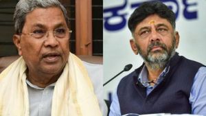 கர்நாடகாவில் குழப்பம்!  டிகே சிவக்குமார் முன் கண்சிவந்த சித்தராமையா! அலறிய எம்எல்ஏக்கள்! பரபர தகவல் 