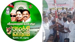 வேத மந்திரங்கள் முழங்க.. அதிமுக மாநாடுக்கு முகூர்த்தக் கால் நடும் விழா! இன்னும் 42 நாட்கள் மட்டுமே! 