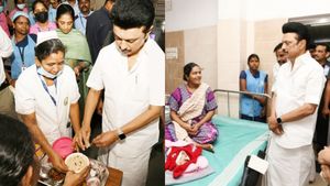 வண்டிய அங்க விடுங்க.. அரசு மருத்துவமனையில் திடீர் ஆய்வு நடத்திய முதல்வர் ஸ்டாலின்! பரபரத்த திருச்சி! 