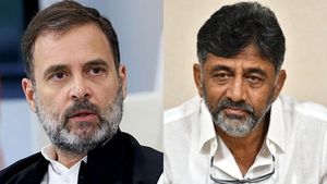 ராகுல் காந்திக்கு எதிராக சதி- நாடாளுமன்றத்துக்கு செல்லவிடாமல் முடக்கும்  பாஜக- டிகே சிவகுமார் ஆவேசம் 