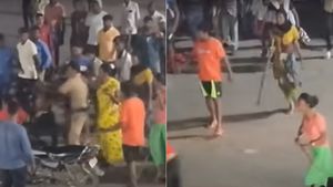 வம்பிழுத்த இளைஞர்! ஓடிஓடி தாக்கிய திருநங்கைகள்! போலீஸ் முன் திடீரென டிரஸை அவிழ்த்ததால் பரபரப்பு 