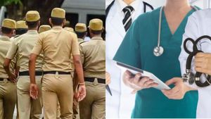 விடாமுயற்சி! லத்தி பிடித்த கையில் ஸ்டெதஸ்கோப்! நீட் தேர்வால் டாக்டராகும் சென்னை போலீஸ்காரர்! செம 