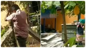 பள்ளி மாணவர்களை கட்டட வேலை செய்ய வைத்த தலைமை ஆசிரியர்.. அதற்கு அவர் தந்த அடடே விளக்கம் 
