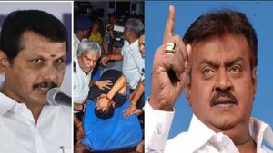 ராமநாதபுரம் குழந்தை கை துண்டிப்பு! ஓ அதான் செந்தில் பாலாஜி காவேரிக்கு போய்ட்டாரா? விஜயகாந்த் கேள்வி 