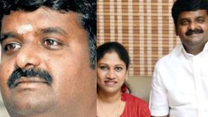 பீதியிலேயே வந்த விஜயபாஸ்கர்.. மனைவி ரம்யாவுடன் புதுக்கோட்டை கோர்ட்டில் நேரிலேயே ஆஜரானார்.. என்னாச்சு?