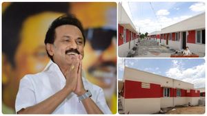 பளபளக்கும் புத்தம் புதிய  244 மாடி வீடுகள்..  இலங்கைத் தமிழர் வாழ்வில் ஸ்டாலின் செய்த மறுமலர்ச்சி