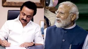 அப்போ தாரை வார்த்துவிட்டு.. இப்போ கச்சத்தீவு கேட்டு  தமிழக முதல்வர் கடிதம் எழுதுறாரு..  பிரதமர் மோடி 