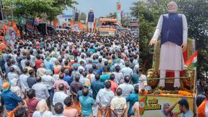 வாராரு வாராரு மோடி வாராரு.. அண்ணாமலை பாதயாத்திரையில் பிரமாண்ட சிலை.. ஒரு நாள் வாடகை எவ்ளோ தெரியுமா? 