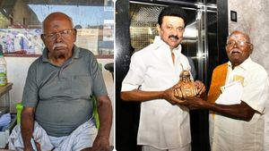 '22 ரூபாய் இல்லாததால் 6ம் வகுப்பு சேர முடியல'.. ஸ்டாலினை நெகிழ வைத்த அப்பள வியாபாரி ராஜேந்திரன் பேட்டி 