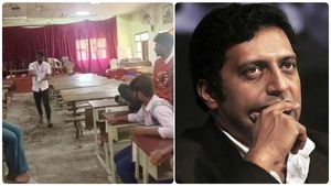 நடிகர் பிரகாஷ் ராஜ் சென்றதால்.. கோமியத்தால் கல்லூரியை சுத்தம் செய்த மாணவர்கள்! கர்நாடகாவில் பரபரப்பு 