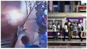 தண்டவாளத்தில் விழுந்த இளைஞர் ரயிலில் நசுங்கி பலி.. சண்டையில் தம்பதி தள்ளிவிட்டது CCTV மூலம் அம்பலம்! 