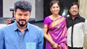 விஜய் அரசியலுக்கு வந்தால் காணாமல் போய்விடுவார்! ரசிகர்களை சீண்டிய நடிகையின் கணவர்! 