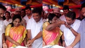 அமைச்சர் பிடிஆருக்கு கேக் ஊட்டிய தமிழிசை.. அந்த பக்கம் சு.வெங்கடேசனுக்கு யார்னு பாருங்க! ஒரே பாசமழை!