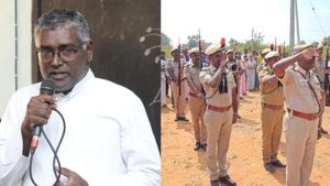 சல்யூட்! அரசு மரியாதையுடன் நடக்கும் தலைமை ஆசிரியர் அருட்தந்தை பிரான்சிஸ் சேவியர் உடல் அடக்கம்! 