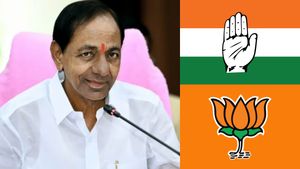 தெலுங்கானாவில் ட்விஸ்ட்! ஆட்சியை இழக்கும் கேசிஆர்! காங்கிரசுக்கு மெகா வெற்றி! பாஜக எங்கே? புது சர்வே
