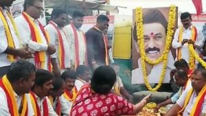 பெங்களூர் பந்த்: தமிழ்நாடு முதல்வர் மு.க.ஸ்டாலின் உருவப் படம் முன்பு கன்னட அமைப்பினர் இழிசெயல்! 