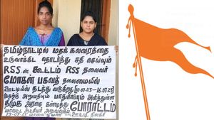 நந்தினி - நிரஞ்சனா நினைவிருக்கா? ஆர்எஸ்எஸ்ஐ எதிர்த்து போராடி கைதாகி 52 நாளுக்கு பின் ஜாமீனில் ரிலீஸ் 