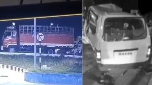 சேலம் விபத்து: லாரி நின்றிருப்பதே தெரியாமல் ஆம்னி வேன் வந்ததுதான் காரணமா? பகீர் சிசிடிவி காட்சிகள் 