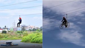 இனி அந்தரத்தில் சைக்கிள் ஓட்டலாம்.. கோவையில் ஜிப்லைன் சோதனை ஓட்டம் நிறைவு! அட்வென்சருக்கு ரெடியா? 