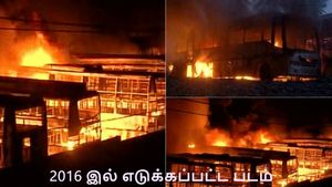 ரொம்ப வருஷம்லாம் இல்லை.. இப்போதான்.. காவிரிக்காக பெங்களூரில் 56 கேபிஎன் பஸ்களை எரித்த கொடுமை 