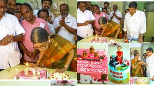 அன்னை உள்ளம் அன்பின் இல்லம்! அம்மாவின் 83வது பிறந்தநாள்! மதுரைக்கு பறந்து வந்த அமைச்சர் பிடிஆர்! 