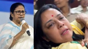 ஷேம்.. மஹூவா மொய்த்ரா உள்பட மம்தா கட்சி தலைவர்கள் அதிரடி கைது! தரதரவென இழுத்து சென்ற போலீஸ்