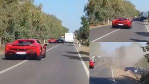 கார் விபத்தில் உயிர்தப்பிய ஷாருக் பட நாயகி! காஸ்ட்லி கார்கள் மோதலால் இருவர் பலி.. பகீர் வீடியோ 