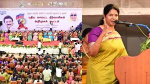 மகளிர் இட ஒதுக்கீடு மசோதா என்பது பாஜகவின் கண் துடைப்பு நாடகம்! வெளுத்து வாங்கிய கனிமொழி! 