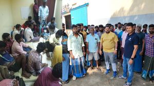 அபுதாபியில் தவித்த 28 தமிழர்கள்! உதவிக்கரம் நீட்டிய அய்மான் சங்கம் +வெளிநாடு வாழ் தமிழர் நல வாரியம்!