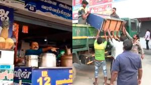 பஸ் ஸ்டாண்டில் இருந்த பெண் மீது.. தண்ணீர் ஊற்றி.. விரட்டிய கடைக்காரர்.. திருப்பூர் மாநகராட்சி ஆக்சன் 