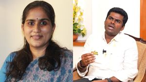 பெண் செய்தியாளரை அருகே அழைத்த அண்ணாமலை..“ஒரு தாயா நினைச்சாலே நடுங்குது” -பாதுகாப்பு கோரும் காங்கிரஸ் 