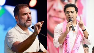 பிஆர்எஸ் பாஜகவுக்கு பி டீம்  இல்லை..ராகுல் லீடர் இல்லை, வெறும் ரீடர்! தாறுமாறாக விளாசிய கே.டி.ராமராவ்