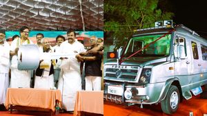 90 வயதிலும் தளராத அரசியல் பயணம்! கி.வீரமணிக்கு புதிய பிரச்சார வேன்! 40 பேர் வழங்கிய நன்கொடை! 