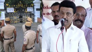 பெட்ரோல் குண்டு வீச்சு.. பாஜக அலுவலகமாக மாறிய ஆளுநர் மாளிகை.. முதல்வர் ஸ்டாலின் குற்றச்சாட்டு 