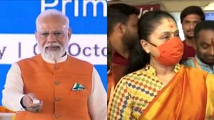 தெலுங்கானாவில் பிரதமர் மோடி-வரவேற்ற நடிகை விஜயசாந்தி..அப்புறம்  செஞ்சாரே ஒரு 'சம்பவம்'- அலறும் பாஜக!